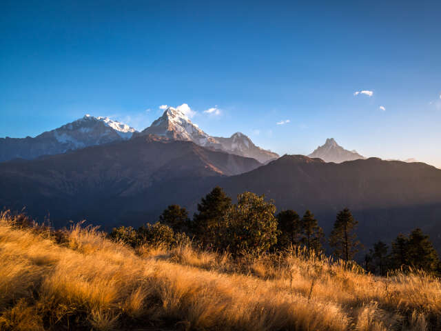 Beautiful Sunrise On Top Of Poon Hill