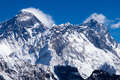  	Closer View Of Everest And Lhotse