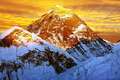 Evening Colored View Of Everest From Kala Pathar