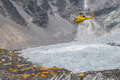 Helicopter Flying Above Everest Base Camp And Khumbu Glacier, Nepal