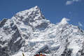 Helicopter Leaves Everest Base Camp
