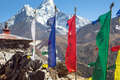 Mount Ama Dablam And Prayer Flags
