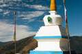 Stupa On Taxindu La Pass Near Ringmu