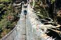 Suspension Bridge Over Dudh Kosi River